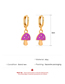 Fashion Purple Alloy Dripping Simulation Mushroom Earrings