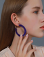 Fashion Bright Purple Alloy Hair Coil Ear Ring