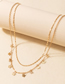 Fashion Gold Color Multilayer Butterfly Tassel Necklace