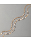 Fashion Gold Color Alloy Love Pearl Chain Anklet Set