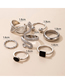 Fashion Silver Color Alloy Snake-shaped Twist Ring Set