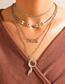 Fashion Silver Color Alloy Serpentine Year Chain Multilayer Necklace