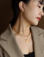 Fashion Steel Color Necklace 40+5cm Titanium Steel Chain Necklace