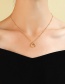Fashion Rose Gold Color Gold Color-plated Moon Bag Bead Chain Necklace