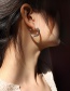Fashion Pair Of Big Gold Coloren Earrings Titanium Steel 18k Real Gold Color Plated Earrings