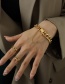 Fashion Gold Color Thick Chain Bracelet 16cm Buckle Thick Chain Bracelet