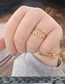 Fashion Gold Color Gemini-gemini Stainless Steel Twelve Constellation Letter Ring