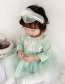 Fashion Green Baby Lace Floret One-piece Dress