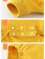 Fashion Yellow Round Neck Baby Onesies