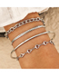 Fashion Silver Color Chain Love Bracelet Set