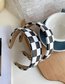 Fashion 3 Cm Checkerboard Wide-brimmed Headband