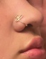 Fashion Silver Color-4 Open U-shaped Geometric Piercing Nose Nail