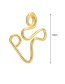 Fashion Gold Coloren-10 Open U-shaped Geometric Piercing Nose Nail