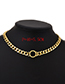 Fashion Silver Alloy Chain Ring Necklace