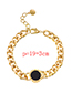 Fashion Golden Alloy Chain Round Necklace