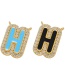 Fashion Black Dripping Letter Diy Accessories