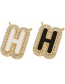 Fashion Black Dripping Letter Diy Accessories