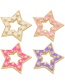 Fashion White Diy Accessories For Dripping Five-pointed Star
