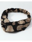 Fashion Black Fabric Leopard Print Headband