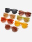 Fashion Green Frame Light Tea Slices Round Small Frame Rice Nail Sunglasses