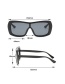 Fashion Gray Frame Full Gray Piece Large Frame One-piece Sunglasses