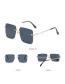 Fashion Gold Color Frame Double Gray Sheet Rimless Rimless Sunglasses