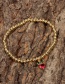 Fashion Red Watermelon Copper Inlaid Zirconium Fruit Gold Bead Chain Bracelet