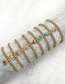 Fashion Hippocampus Copper Inlaid Zirconium Jellyfish Tropical Fish Gold Bead Bracelet