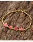 Fashion Pink Copper Drop Oil Star Bracelet