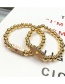 Fashion Yellow Copper Drop Oil Love Bracelet