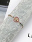 Fashion Color Micro-inlaid Zirconium Rainbow Heart-shaped Palm Bracelet