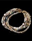 Fashion Rhodolite Gold-plated Copper Pearl Beaded Bracelet
