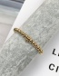 Fashion Golden Gold-plated Copper Metal Beads Beaded Bracelet