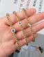 Fashion A Copper Metal Beads Beaded Dripping Eye Bracelet