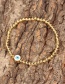 Fashion B Copper Metal Beads Beaded Dripping Eye Bracelet