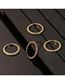Fashion Color Micro-inlaid Zirconium C-shaped Ring