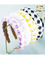 Fashion White Flower Embroidery Sequined Sponge Headband