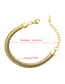 Fashion Golden Gold Plated Titanium Steel Snake Bone Chain Bracelet