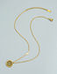 Fashion Golden Titanium Steel Color Preserving Fish Leap Dragon Gate Necklace