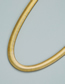 Fashion Golden 18k Gold Plated Snake Bone Chain Necklace