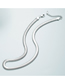 Fashion Silver Titanium Steel Snake Bone Chain Necklace