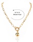Fashion Golden Alloy Ball Chain Necklace
