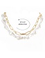 Fashion Golden Shaped Pearl Beaded Chain Necklace