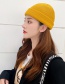 Fashion Light Board Red Pure Color Wool Knit Cap