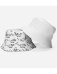Fashion White Double-sided Printing Fisherman Hat