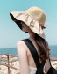 Fashion Yellow Hollow Fisherman Hat With Big Eaves Bowknot