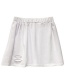 Fashion Solid Color Split Cotton Slit Bottom Skirt