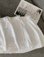 Fashion Hole Solid Color Model Cotton Skirt With Ripped Holes