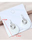 Fashion Platinum Real Gold Plated Acrylic Round Earrings