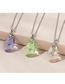 Fashion Olives Crystal Water Drop Necklace